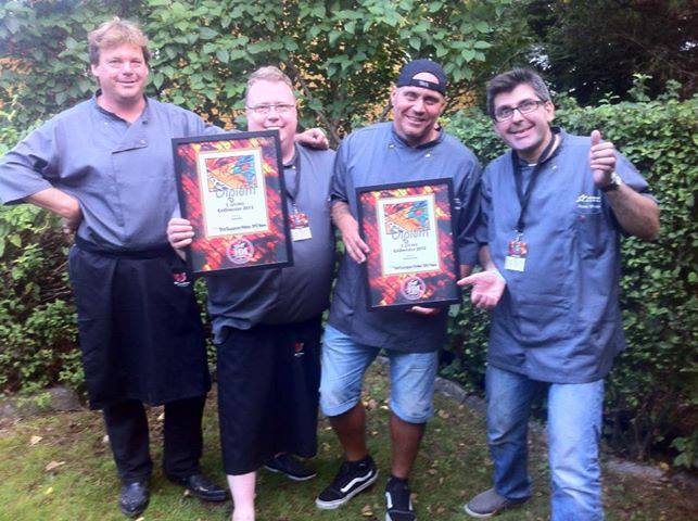 Dirk, Johnny, Hans Petter og Steve etter årets NM - Bildet er hentet fra deres Facebookside